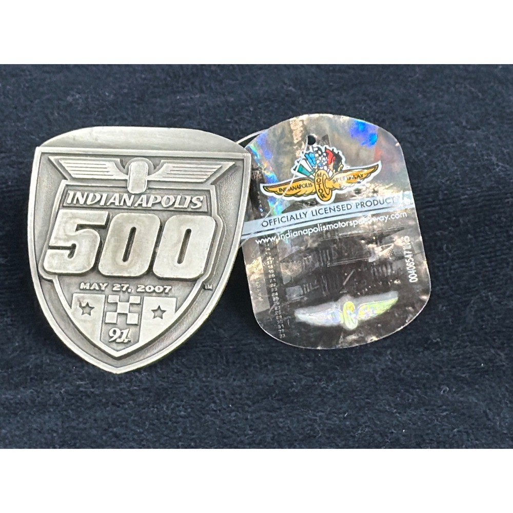 Indianapolis 500 2007 Limited Edition Belt Buckle Pewter Indy 500 91st Race #334